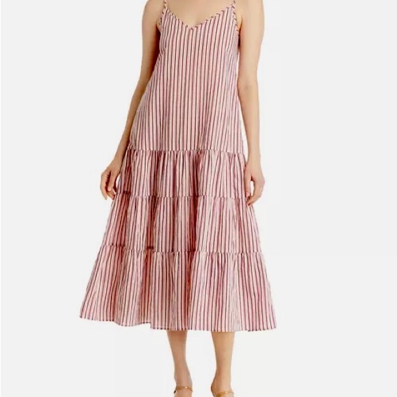 BOSS by Hugo Boss
Datecara Striped Tiered Midi Dress Size 10 NWT - Picture 4 of 9